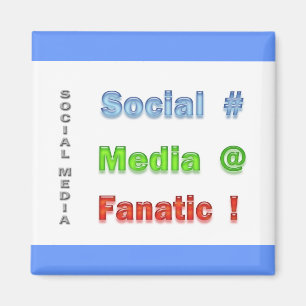 Aimant Médias sociaux fanatiques
