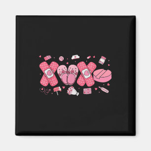 Aimant Médicale Lovely À damiers Coeur Infirmière Valenti