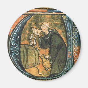 Aimant médiéval de vin d'échantillon de moine