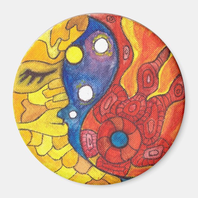 Aimant Medilludesign Moon Sun (Devant)