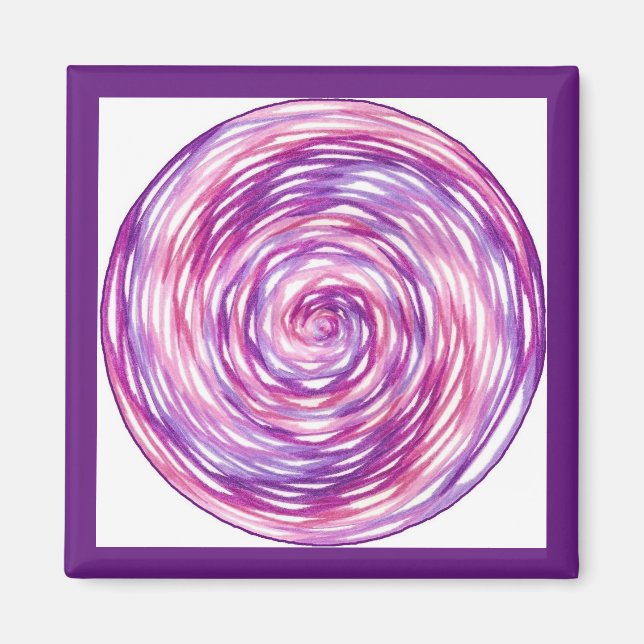 Aimant Méditation violette (Devant)
