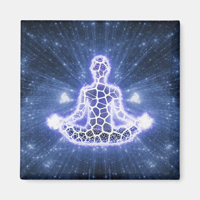 Aimant Méditation Zen Yoga Chakra Spirituel (Devant)