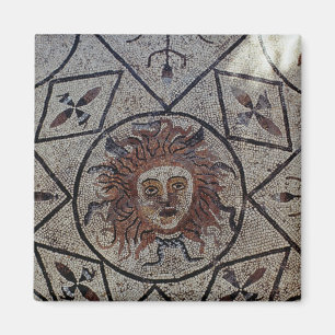 Aimant Méduse, mosaïque romaine de la Chambre d'Orphée