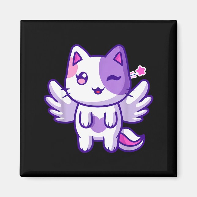 Aimant Meemeow Cute Cat Plu-shirt  (Devant)