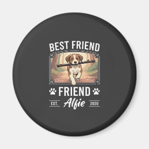 Aimant Meilleur Ami Alfie Amateur de Chien