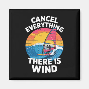 Aimant Meilleur art de windsurf pour hommes femmes Vent W