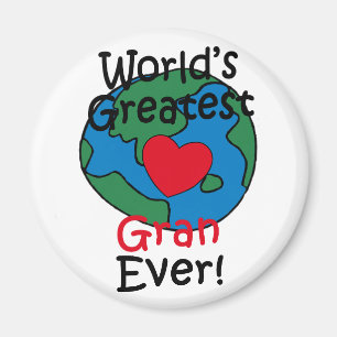 Aimant Meilleur Gran Cœur du Monde