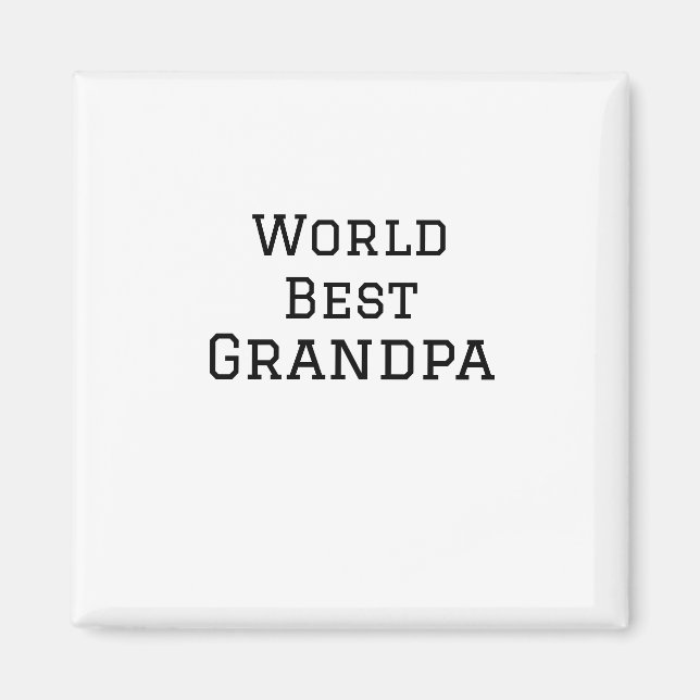 Aimant Meilleur grand-père ajouter nom texte sport texte  (Devant)