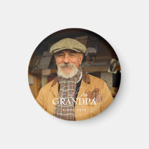 Aimant Meilleur Grand-Père Depuis 20XX Simple Élégant Pho