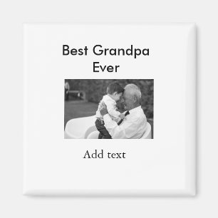 Aimant Meilleur grand-père jamais ajouter photo nom class