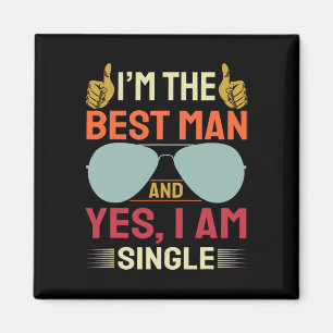 Aimant Meilleur homme Mariage Groomsmen Funny Bride Bache