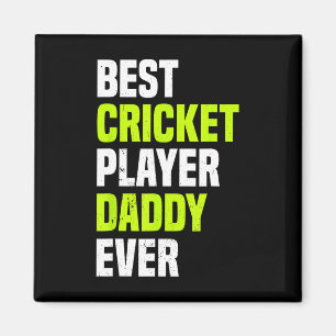 Aimant Meilleur joueur de cricket Papa Ever - Papa de cri