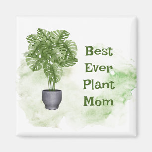 Aimant Meilleur Jour Plante Maman Citer Houseplant Monste