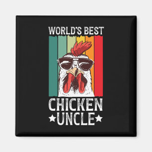 Aimant Meilleur Oncle au Poulet du Monde Propriétaire de