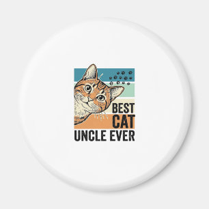 Aimant Meilleur oncle de chat jamais Design de amateur de