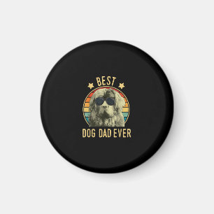 Aimant Meilleur papa chien   cadeau de jour du propriétai