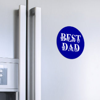 Aimant Meilleur papa, Drapeau White Text