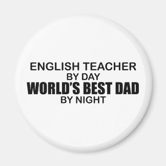 Aimant Meilleur papa du monde - Enseignant anglais