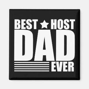Aimant Meilleur papa hôte jamais heureux fête des pères i