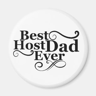 Aimant Meilleur papa hôte jamais heureux fête des pères i