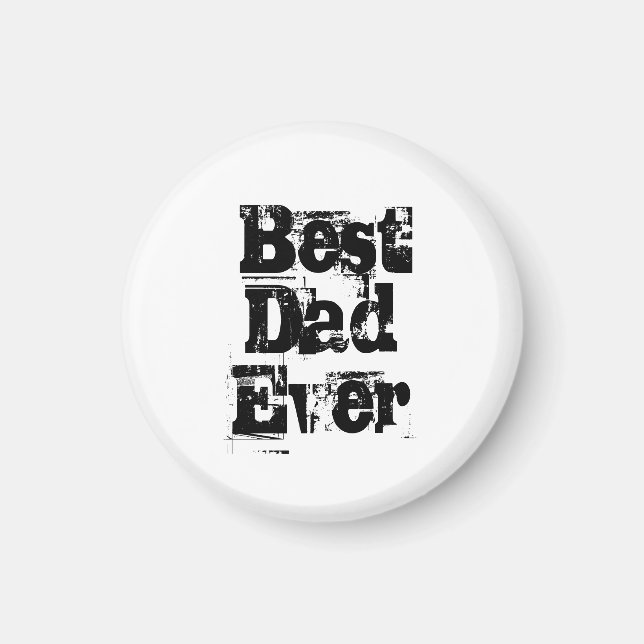 Aimant Meilleur papa jamais meilleur papa (Devant)