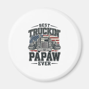 Aimant Meilleur Papaw de camionnage jamais Vintage vecteu