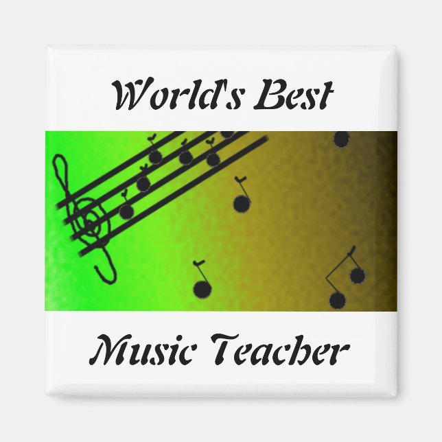 Aimant Meilleur professeur de musique du monde (Devant)