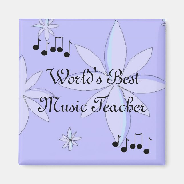 Aimant Meilleur professeur de musique du monde (Devant)