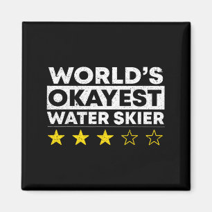 Aimant Meilleur skieur aquatique moyen du monde ski nauti