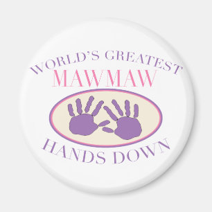 Aimant Meilleur T-shirt MawMaw Hands Down