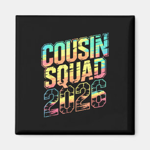 Aimant Meilleure équipe de cousins 2026 Réunion de la tro