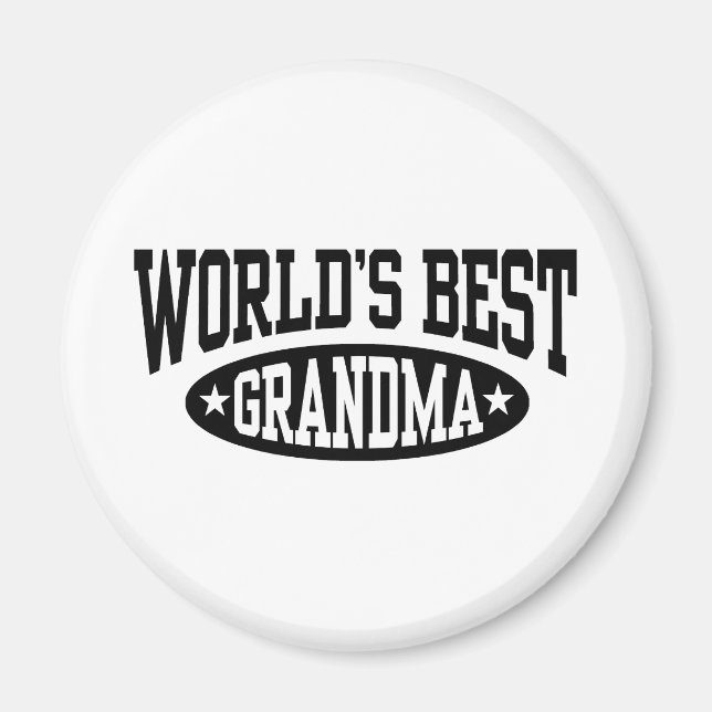 Aimant Meilleure grand-mère du monde (Devant)