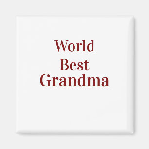 Aimant Meilleure grand-mère du monde grands-parents grand