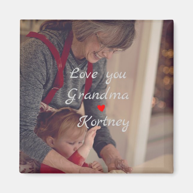 Aimant Meilleure grand-mère jamais photo collage nous vou (Devant)
