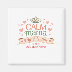 Aimant Meilleure Maman Calme Maman Saint-Valentin Cœurs A