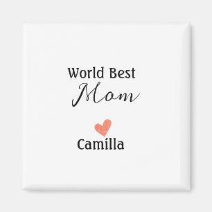 Aimant Meilleure maman du monde joyeuse fête des mères gr