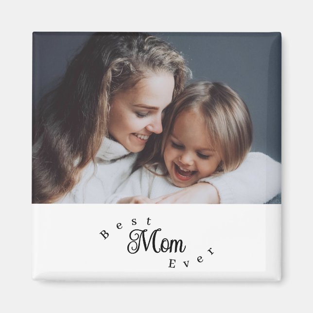 Aimant Meilleure Maman Moderne Simple (Devant)