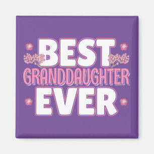 Aimant Meilleure Petite-fille jamais - Fleurs de cerisier