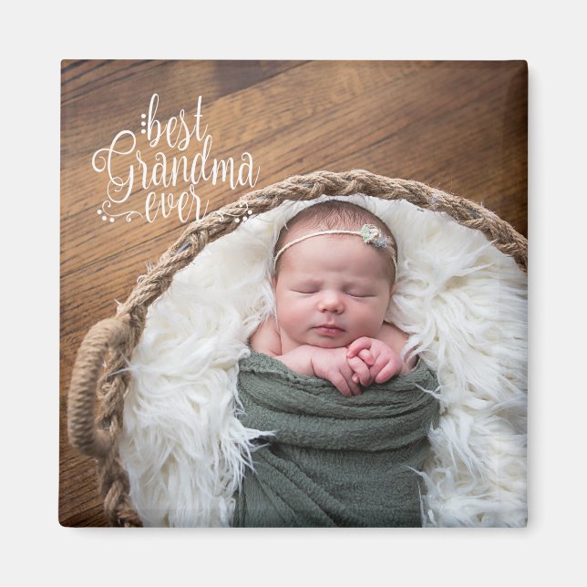 Aimant Meilleure photo de grand-mère (Devant)