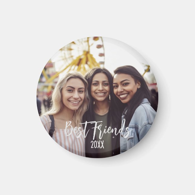 Aimant Meilleurs amis pour toujours Photo Besties Anniver (Devant)