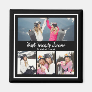 Aimant Meilleurs amis pour toujours Photo personnalisée