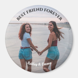 Aimant Meilleurs amis pour toujours Photo personnalisée e