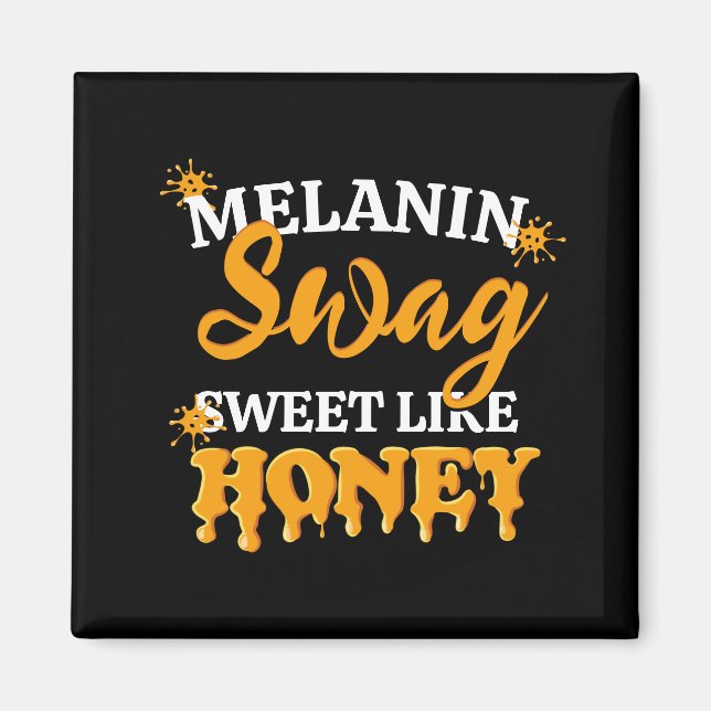 Aimant MELANIN Doux comme le miel (Devant)