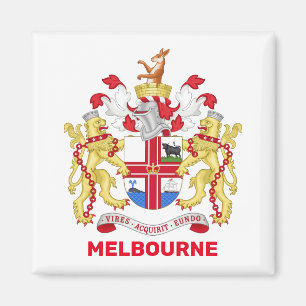Aimant Melbourne, Australie - blason