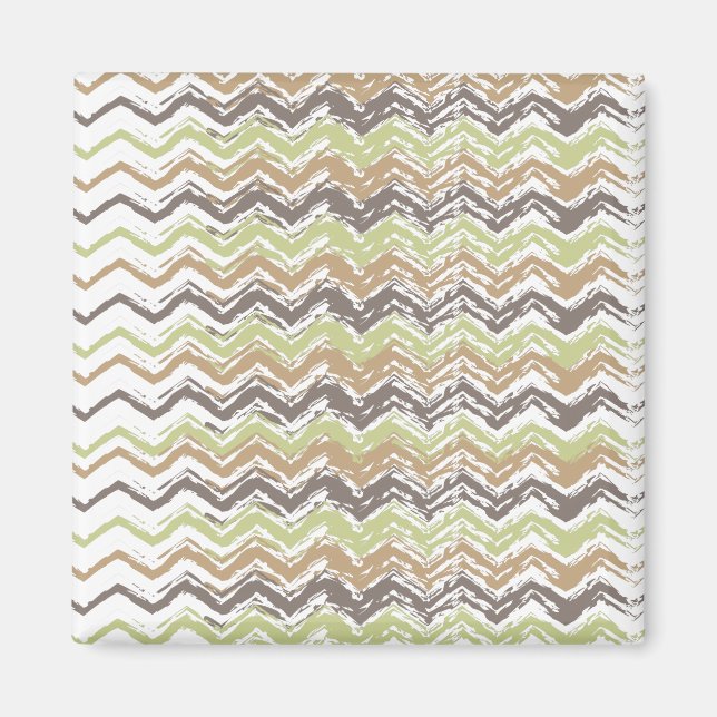 Aimant Melon Brandy Scribble ZigZag Motif (Devant)