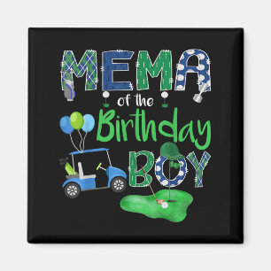 Aimant Mema du garçon d'anniversaire joueur de golf trou 
