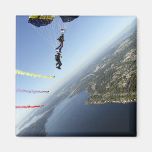 Aimant Membres de l'équipe de parachute de marine des US