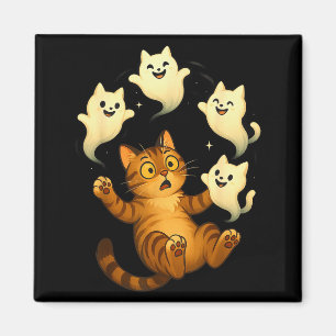 Aimant Mème de chat drôle Soky Halloween minou