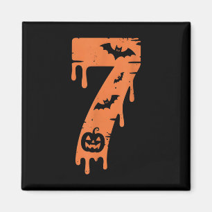 Aimant Mème de numéro 7 67 Six Sept Halloween