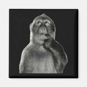 Aimant Mème de singe drôle avec style d'art humoristique